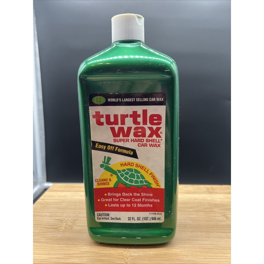 TURTLE WAX Vintage 1998 Super Hard Shell 95% Full 32 Fl Oz Bottle